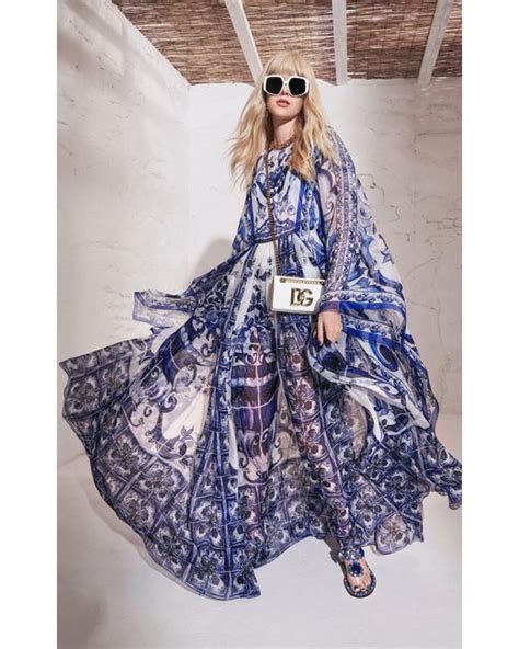 DOLCE&GABBANA Blu Mediterraneo Painterly Kimono.